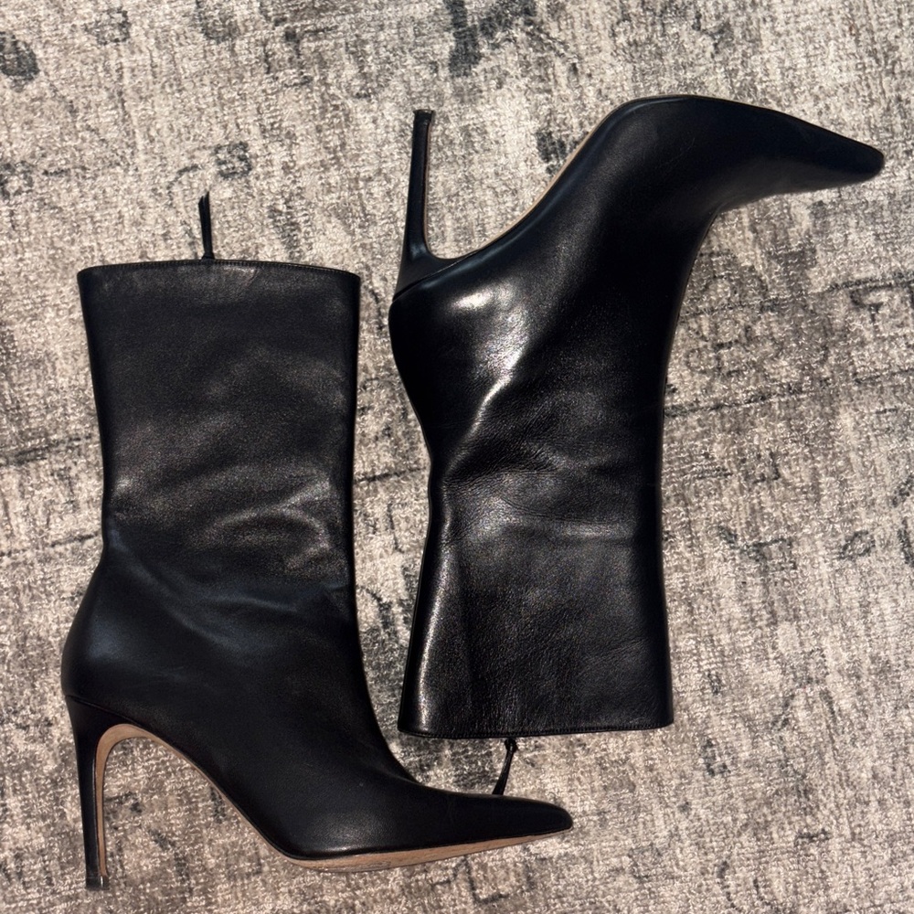 Alexandre Birman Black Heeled Boots